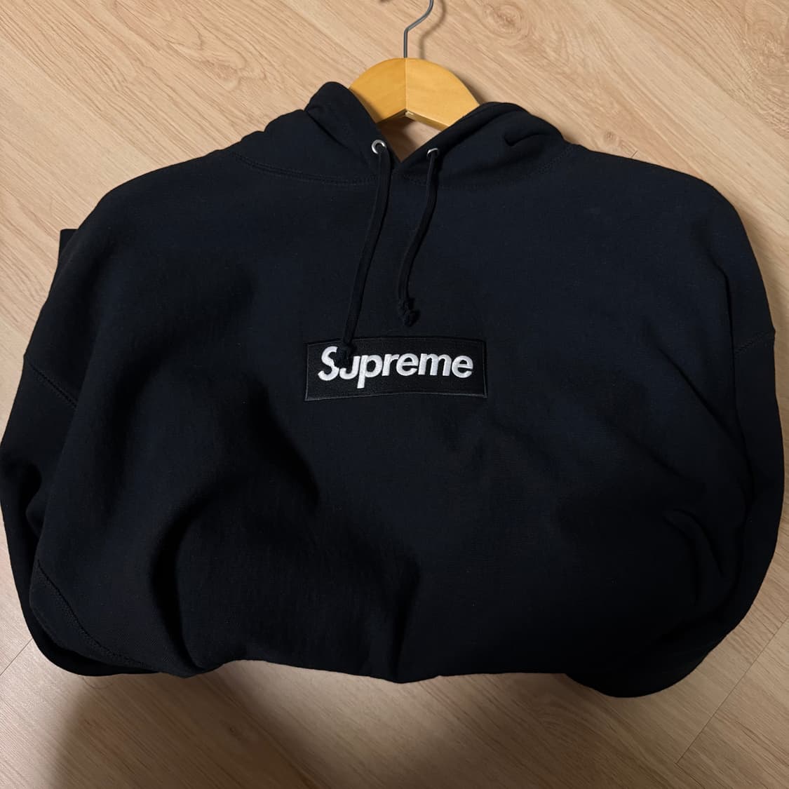 (XL) 슈프림 박스로고 후드 블랙 상품이미지1