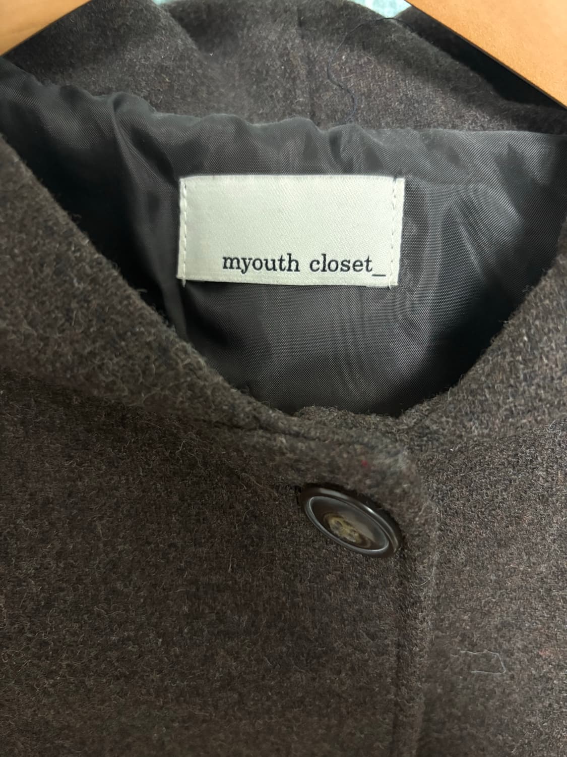 미녕옷장 마이유스 후드 코트 브라운 상품이미지4