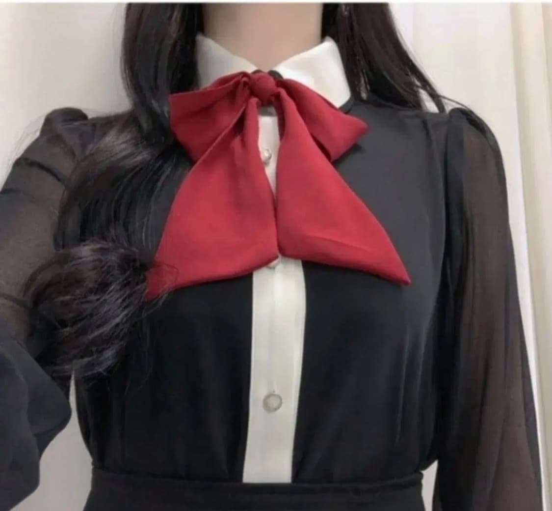 썸데이즈 자체제작 리본 블라우스 상품이미지2