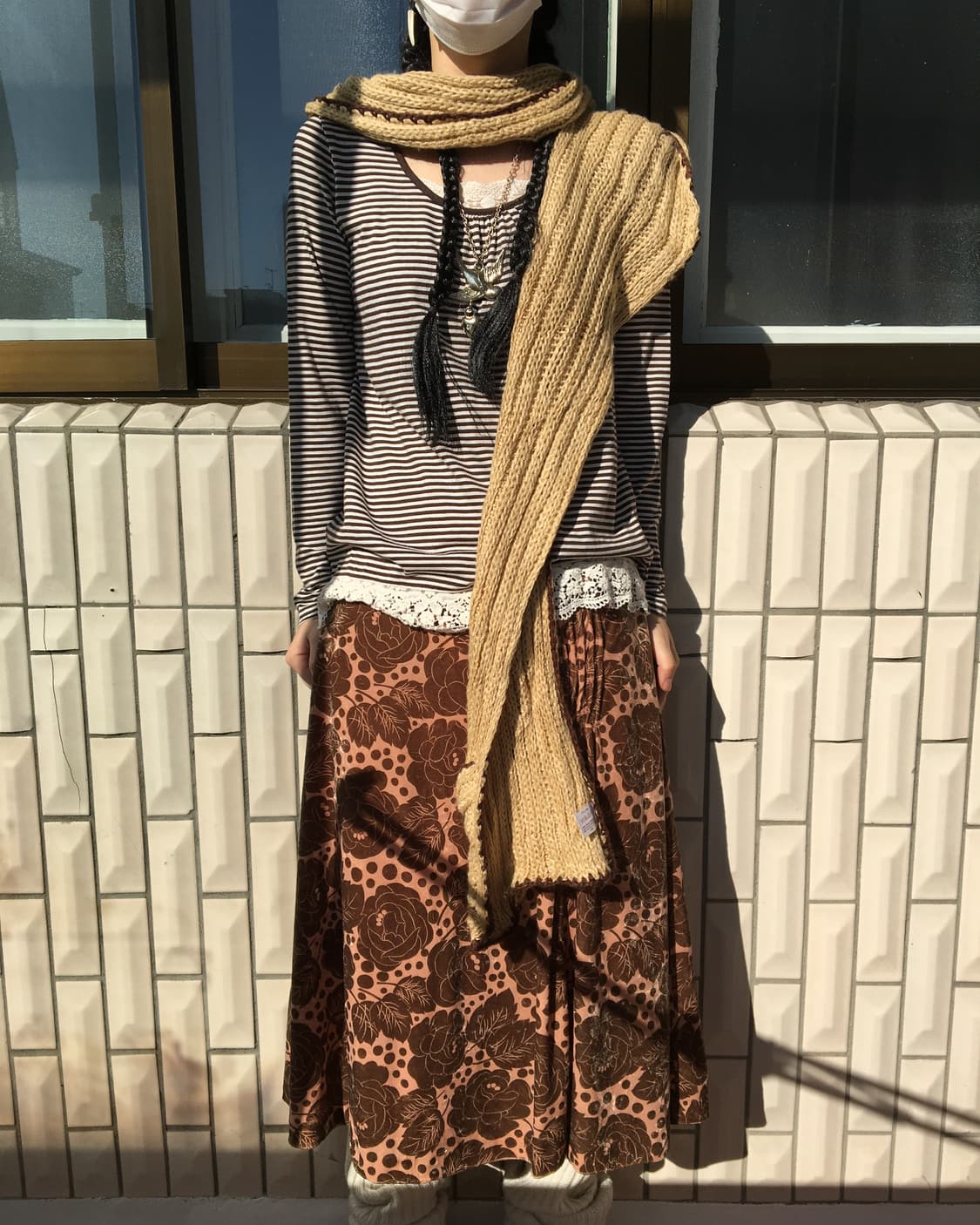  hood layered knit muffler 상품이미지8