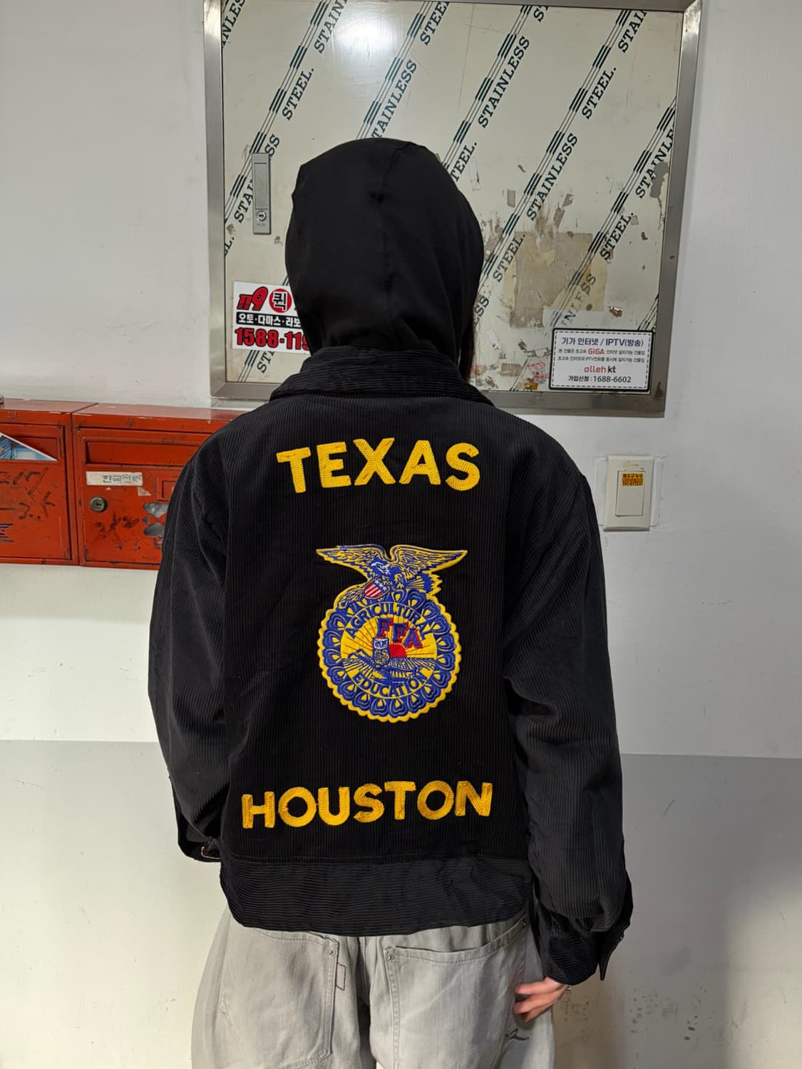 90s 아메리칸빈티지 FFA 코듀로이 카키jk 상품이미지3