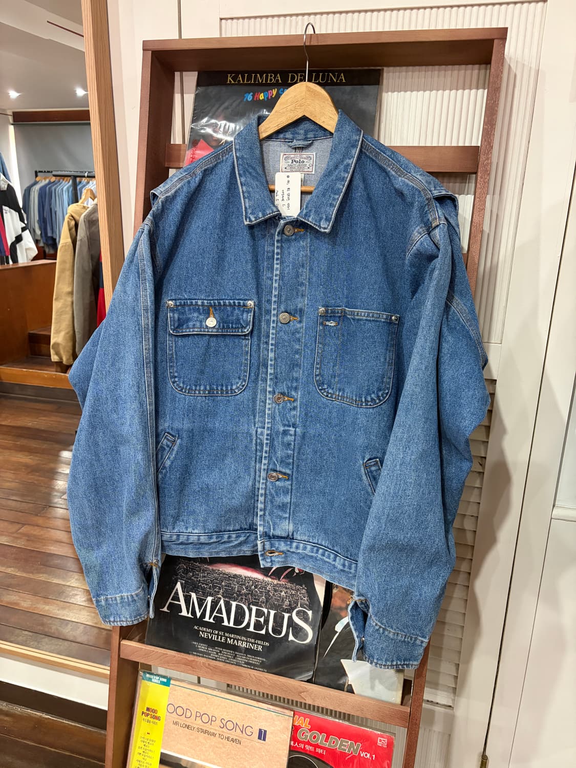 90s USA 폴로 랄프로렌 덩가리 데님자켓 L 상품이미지1