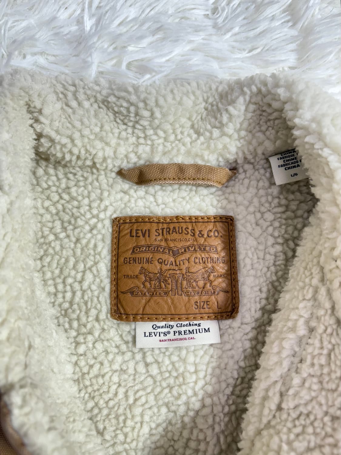 리바이스 베이지 양털 데님 자켓  상품이미지5