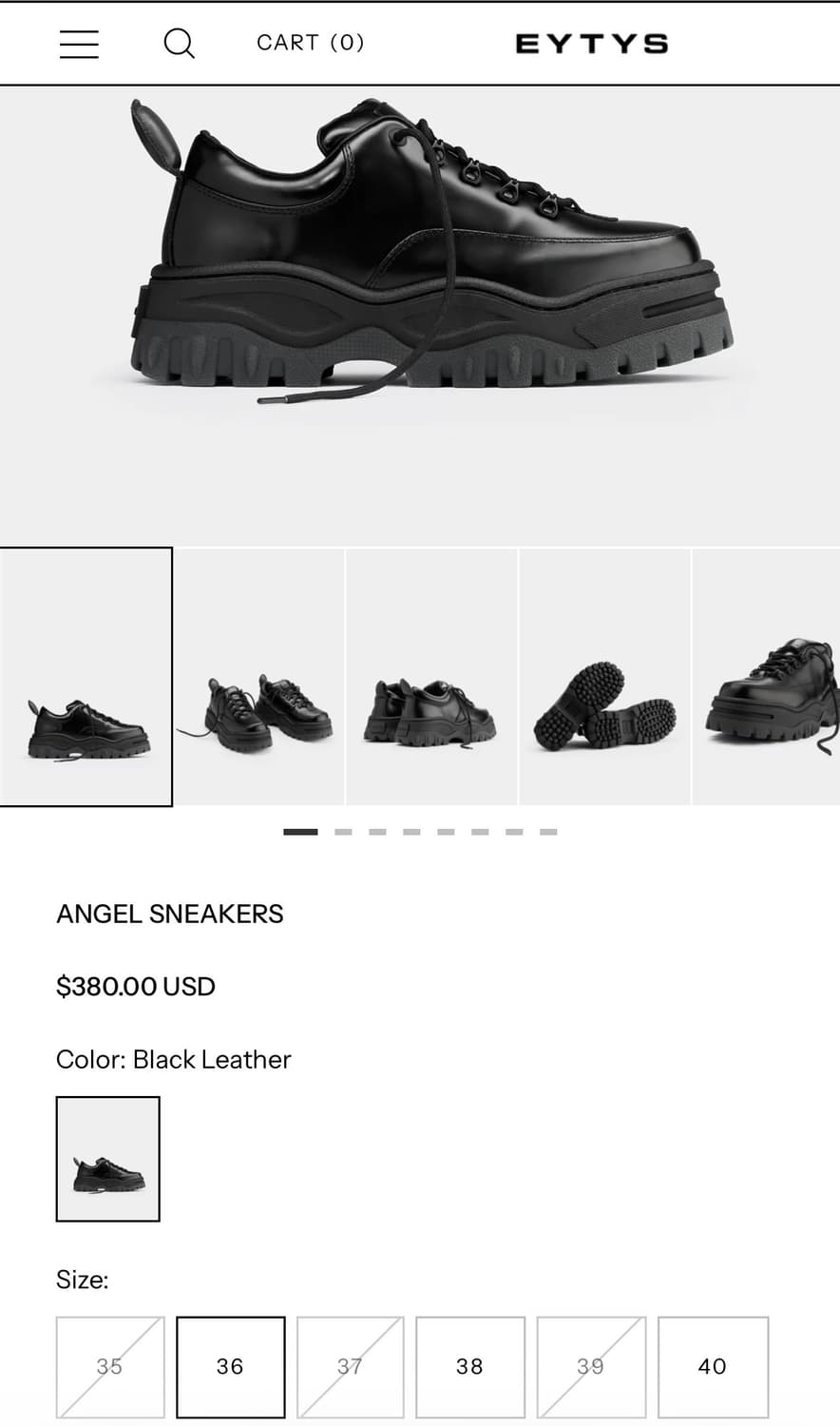 Eytes Angel Leather Sneaker 상품이미지8