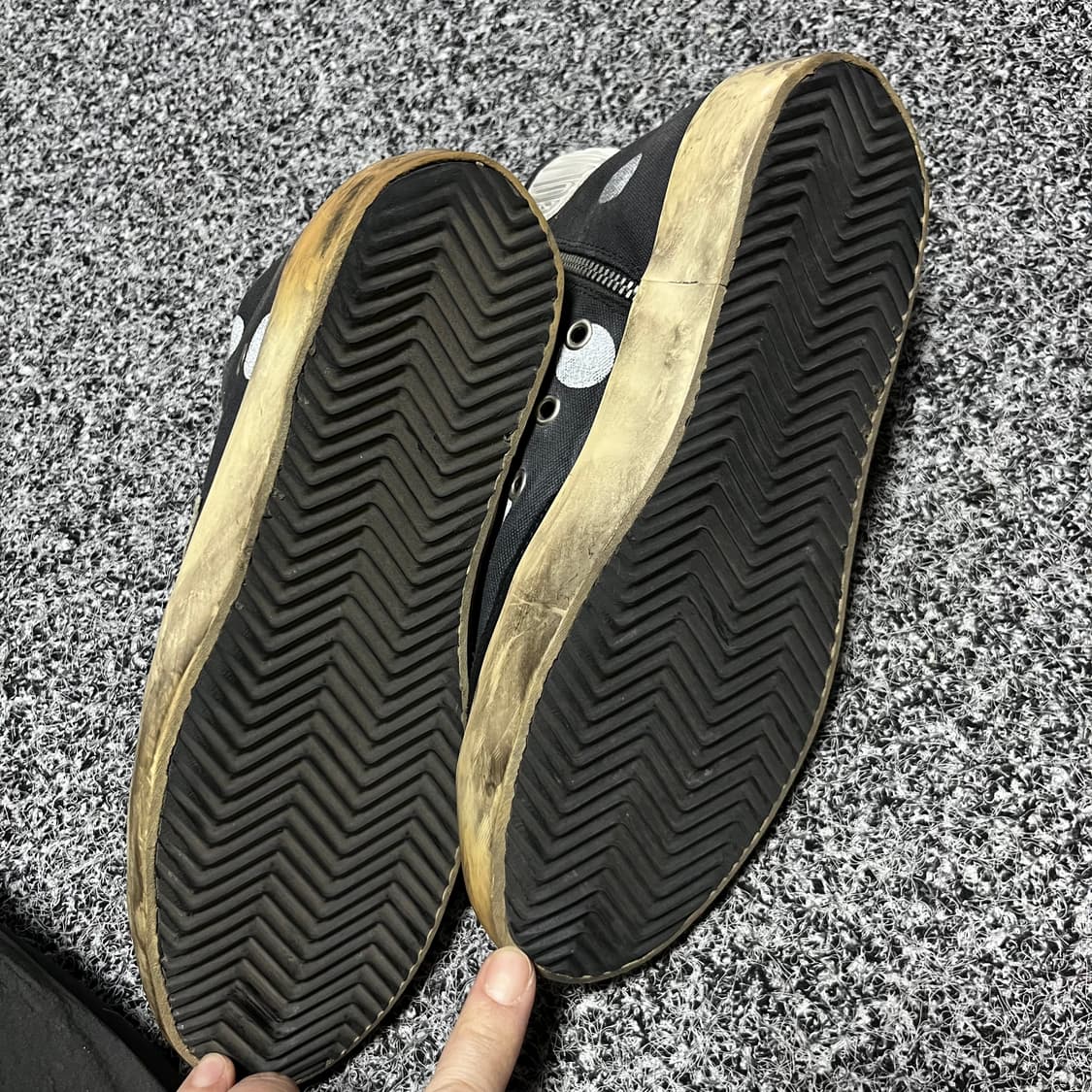 골든구스 블랙 도트 하이탑 스니커즈 38 상품이미지5