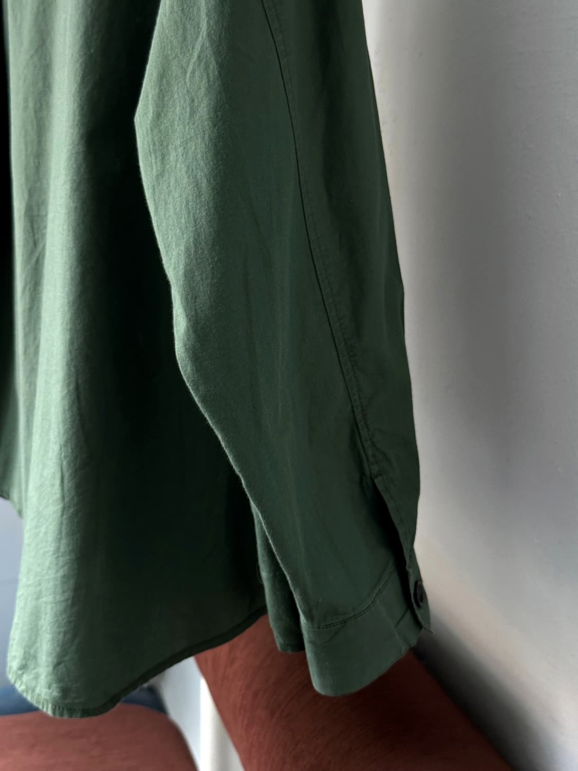 Light cotton wide silhouette work shirt 상품이미지5