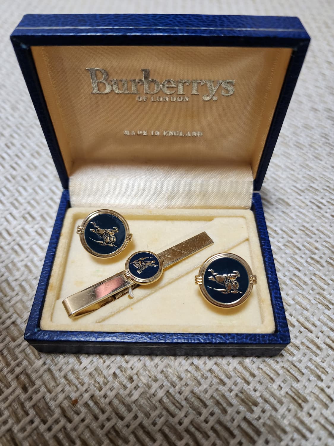 버버리 Burberry 빈티지  커프스 넥타이핀 세트  상품이미지1