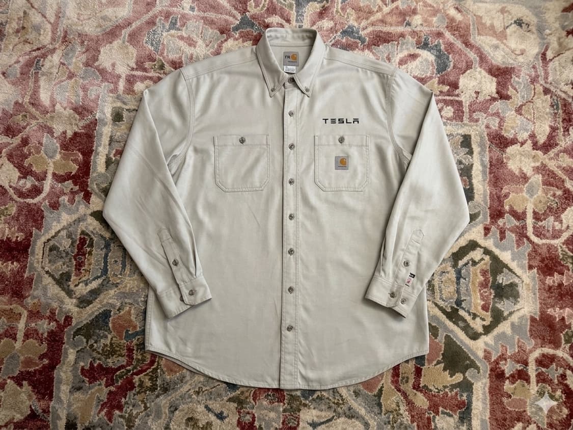 [칼하트x테슬라] ‘19 팩토리 엔지니어 지급용 FR 워크 셔츠 (L) 상품이미지2