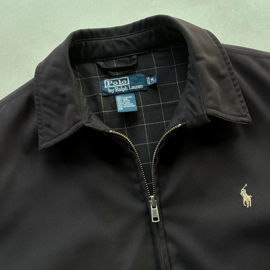 [M-L]폴로 랄프로렌 체크 라이닝 바이스윙 블루종 자켓 상품이미지9