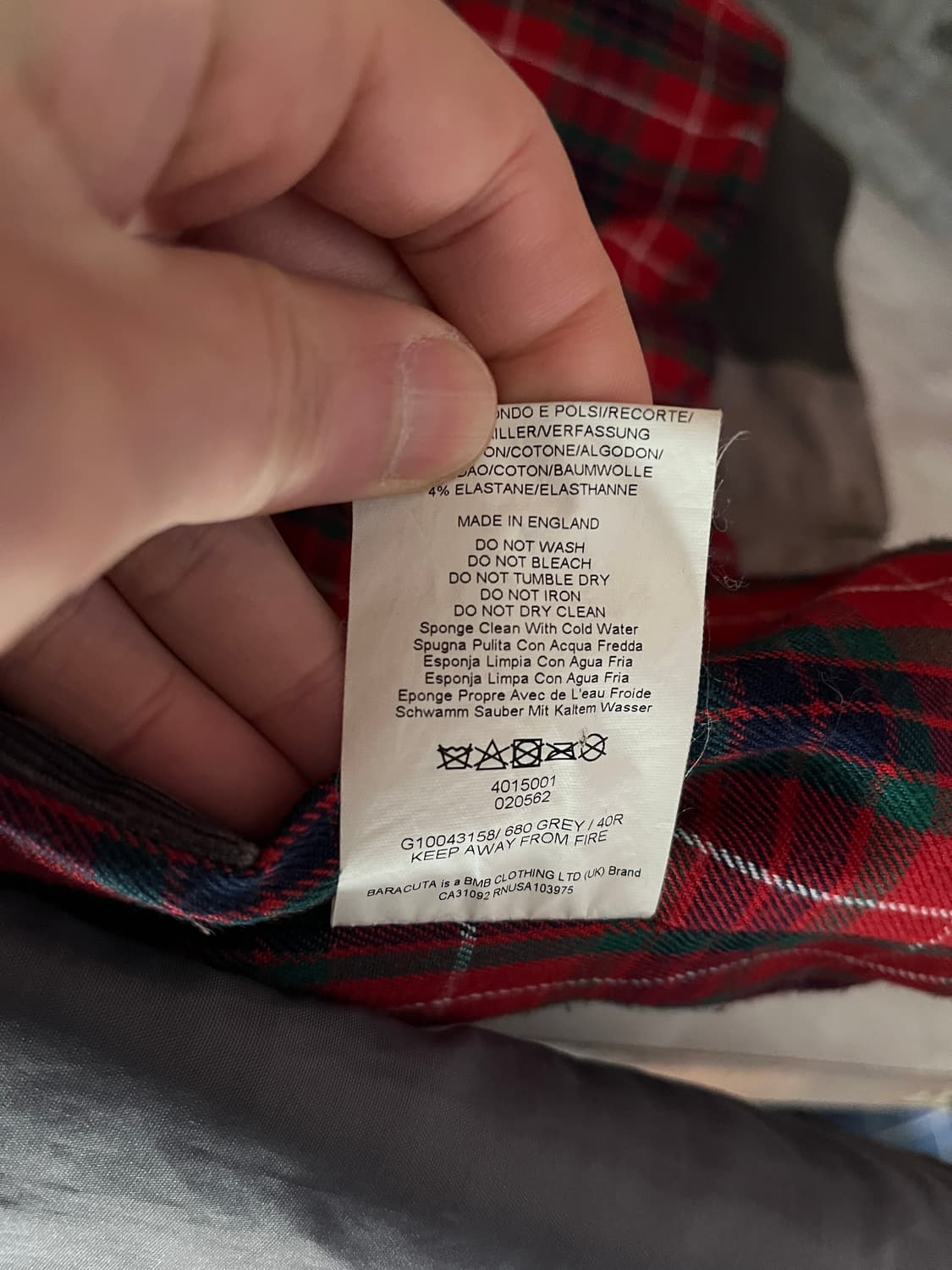 바라쿠타x밀러레인 g9 헤링턴 왁스자켓 상품이미지10