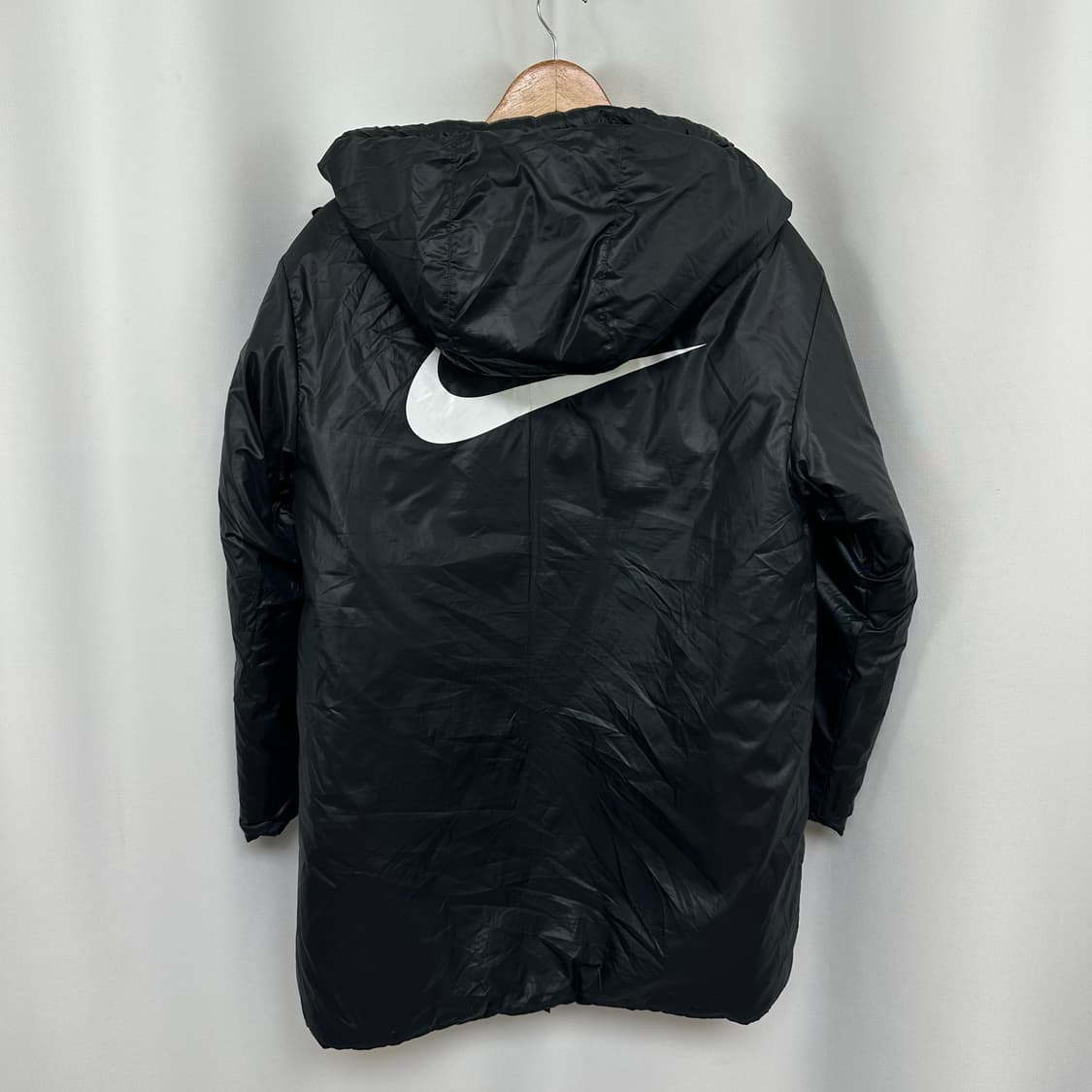 나이키 남자 가벼운 후드 패딩 점퍼 검정 XL(95)  WEO 상품이미지6