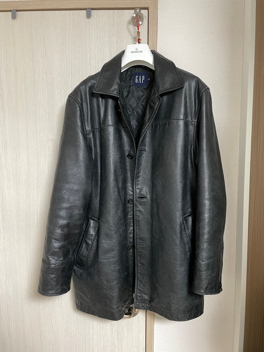 [L] 갭 레더 카코트 상품이미지1