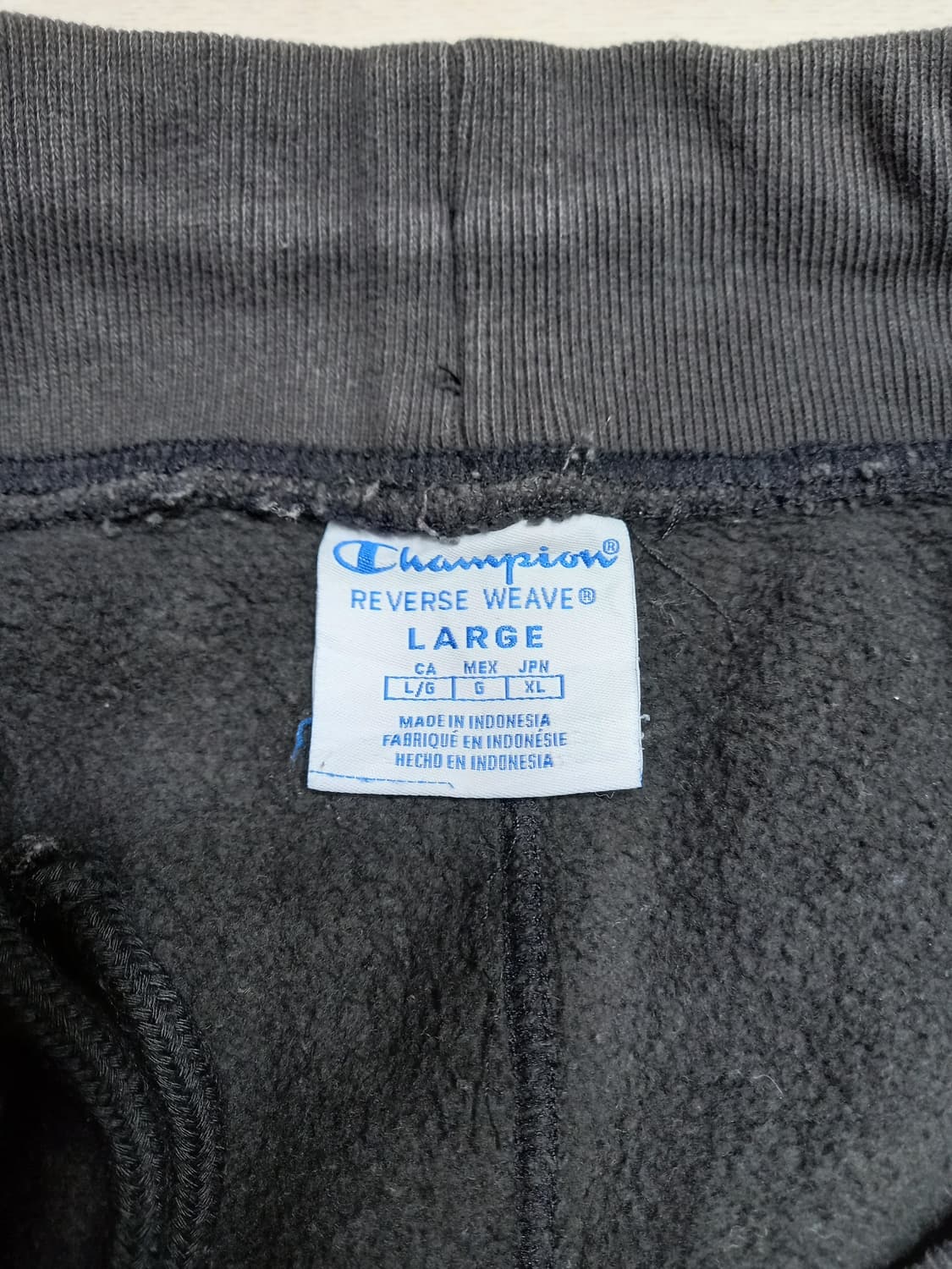 34 Champion 기모 스판 조거팬츠 블랙 34-542 상품이미지6