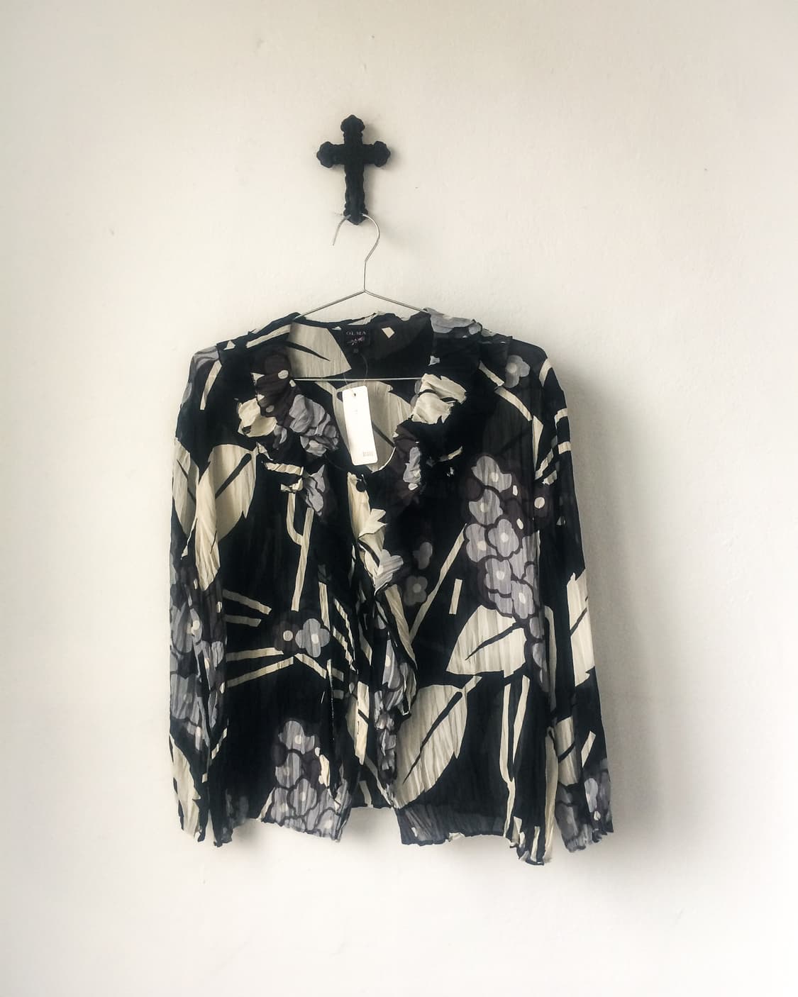 Pattern point pleats cardigan 상품이미지2