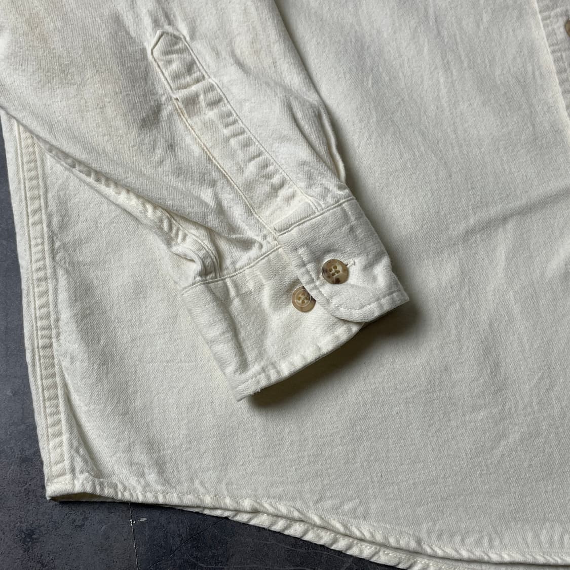 CARHARTT 칼하트 빈티지 아이보리 코튼 워크셔츠 A00414 상품이미지4