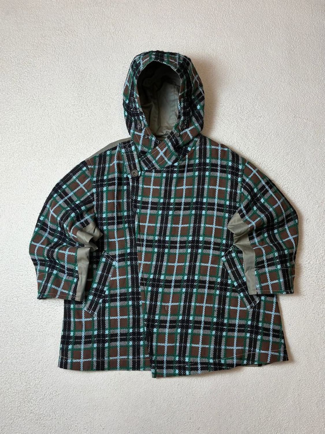 주카 ZUCCA 로빙 타탄체크 배색 후디 자켓 PN7859 상품이미지1