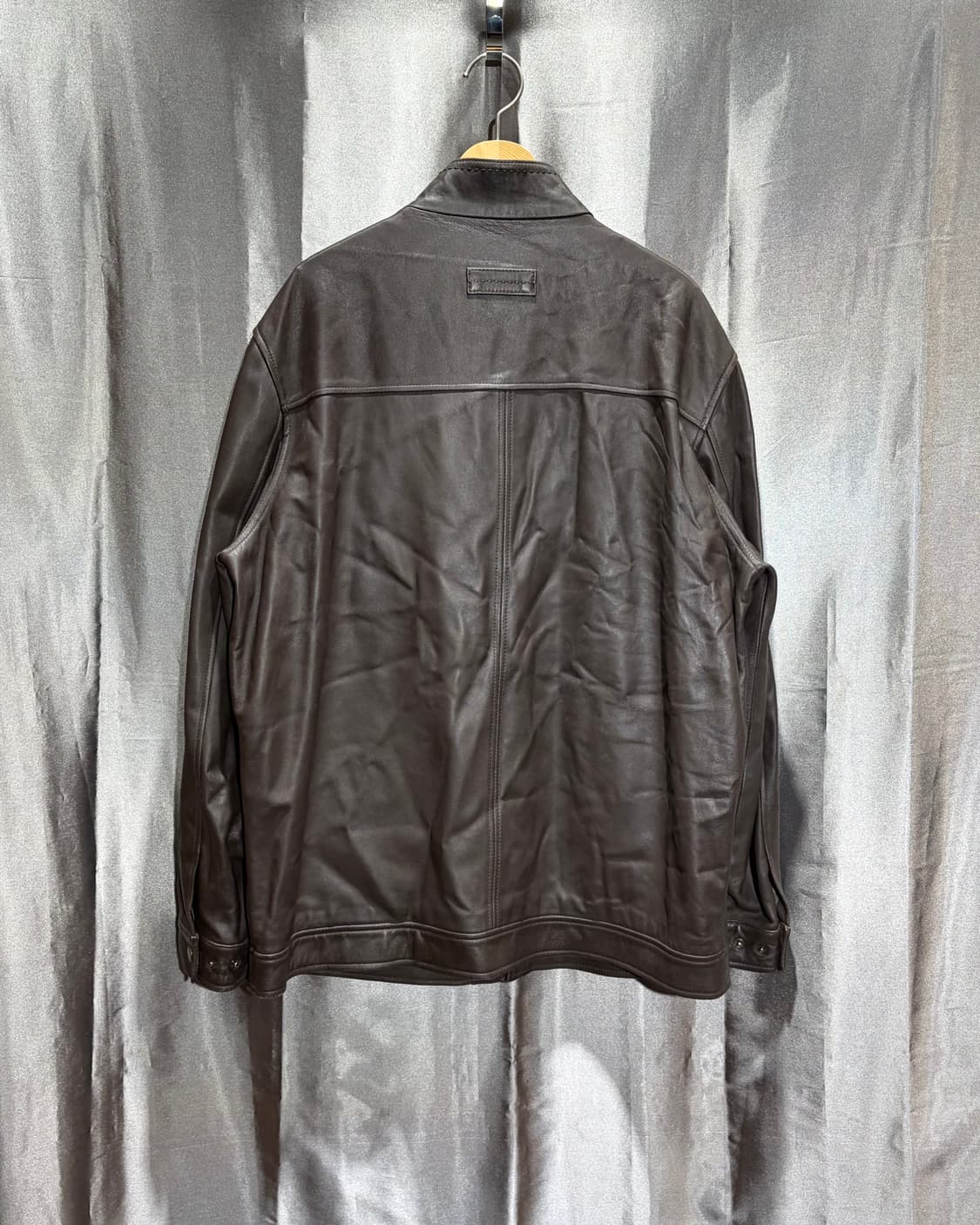 XL 인디언 램스킨 컬러믹스 카키브라운 레더지켓 상품이미지3