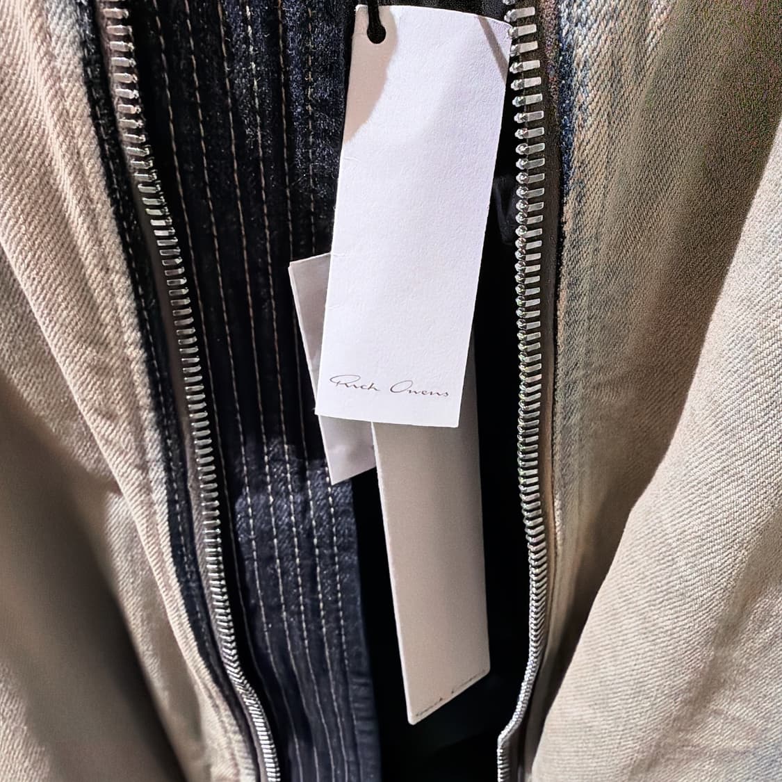 (정품/새상품) 릭 오웬스 공용 디스트로이드 점보 데님 구스다운 점퍼 상품이미지6