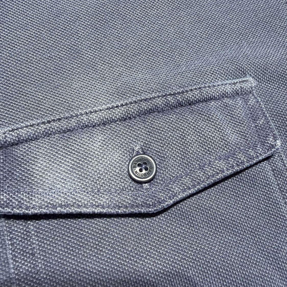 Barbour 바버 가먼트다이드 반팔 카라티 L 상품이미지3