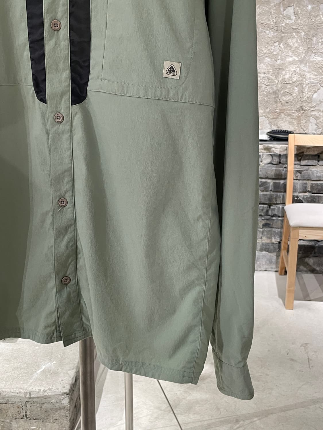 나이키 acg 00’s 라이트 그린 나일론 셔츠 상품이미지5