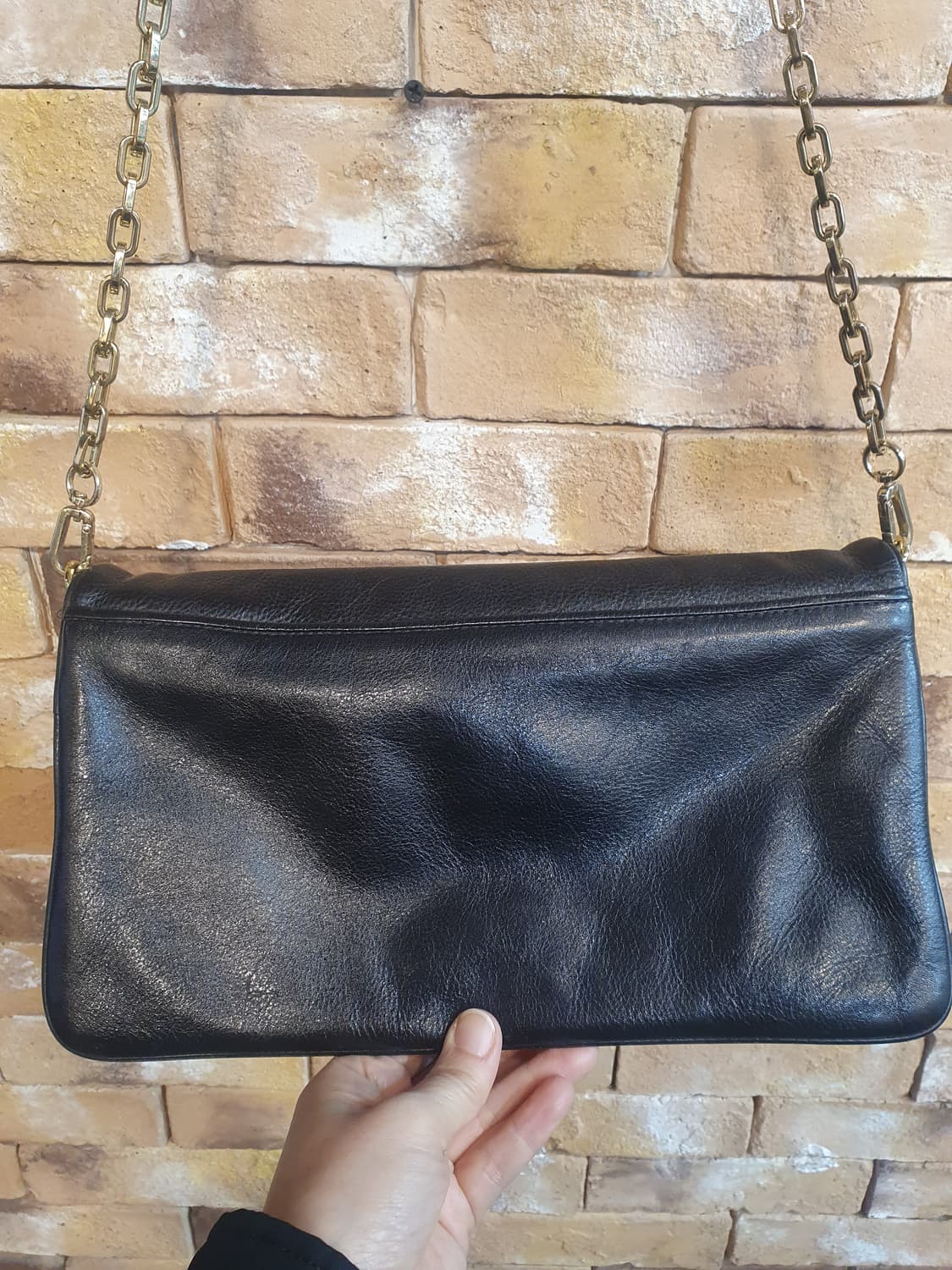 토리버치 블랙 레더 체인백 상품이미지4