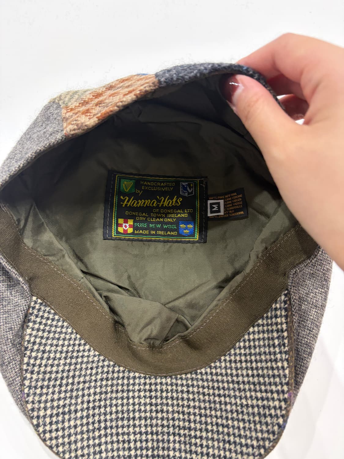 도네갈 울100%  패치워크 헌팅캡 (made in Ireland) 상품이미지9