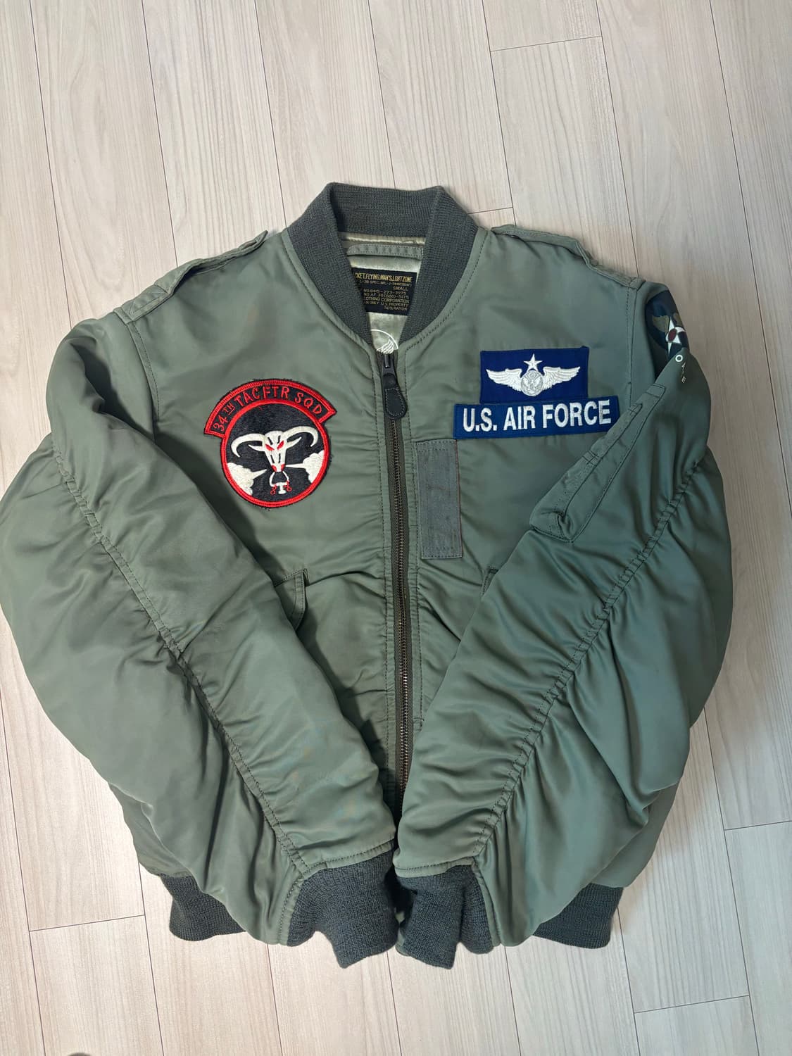 C.A.B clothing ma-1 패치 플라이트 항공자켓 상품이미지2