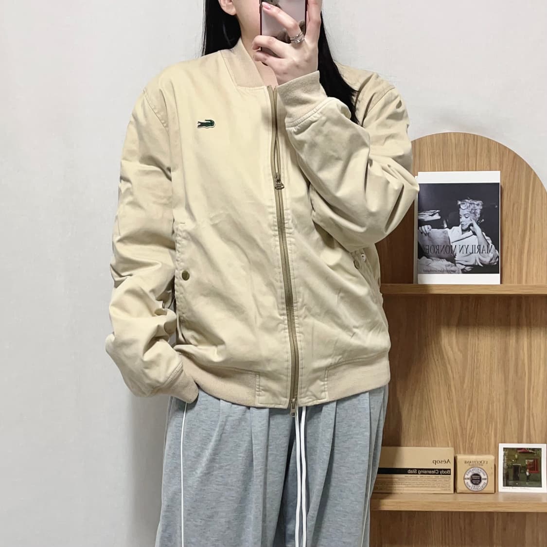 [정품] 라코스테 베이지 투웨이 자켓 [ 52 ] 상품이미지2