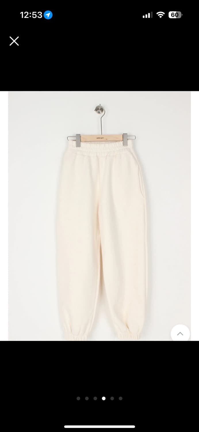 미니포에 양기모 힙조거pants 크림 미니 상품이미지4