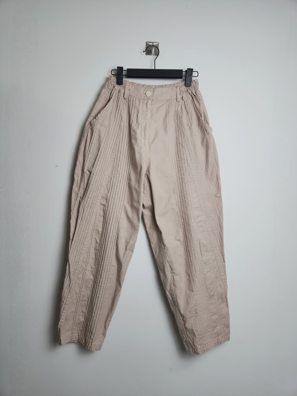 (yaccomaricard)핀턱 배기 팬츠 상품이미지7