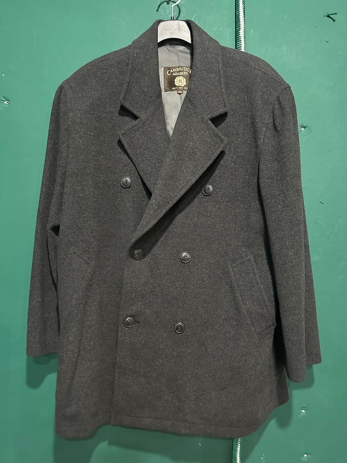 캠브릿지맴버스 차콜 더블코트 105 상품이미지1