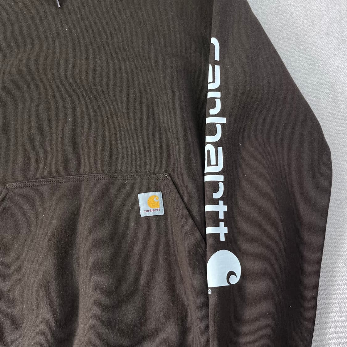 100 칼하트 사이드라인 브라운 후드티 상품이미지3