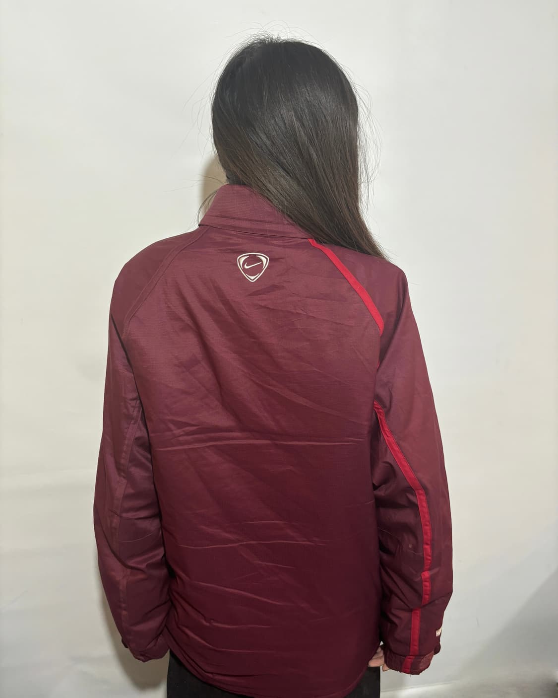 90s 나이키 맨유 버건디 빈티지 트레이닝 패딩 상품이미지4