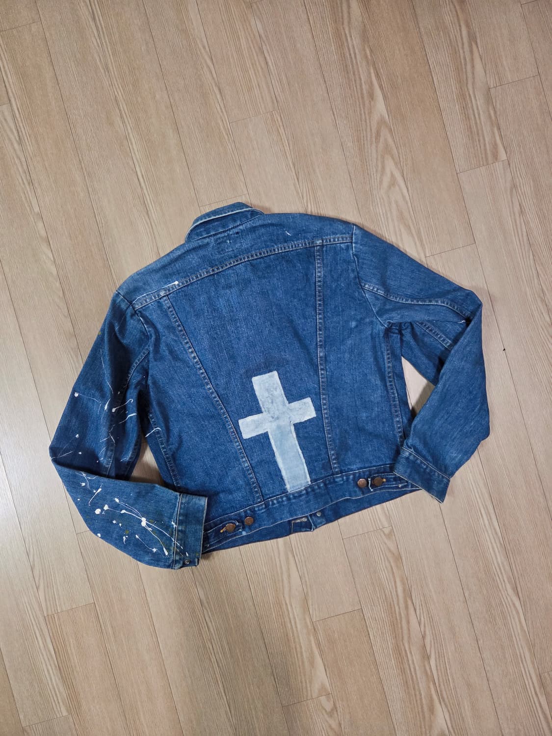 랭글러 124MJ 70s 데님 트러커 재킷 상품이미지1