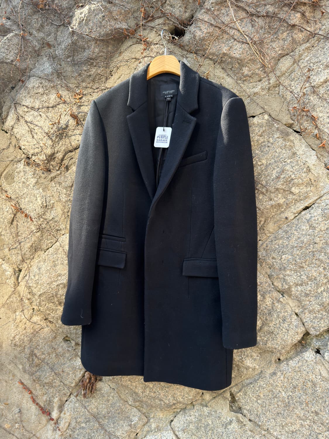 질스튜어트 울 싱글코트 블랙 B88 상품이미지1