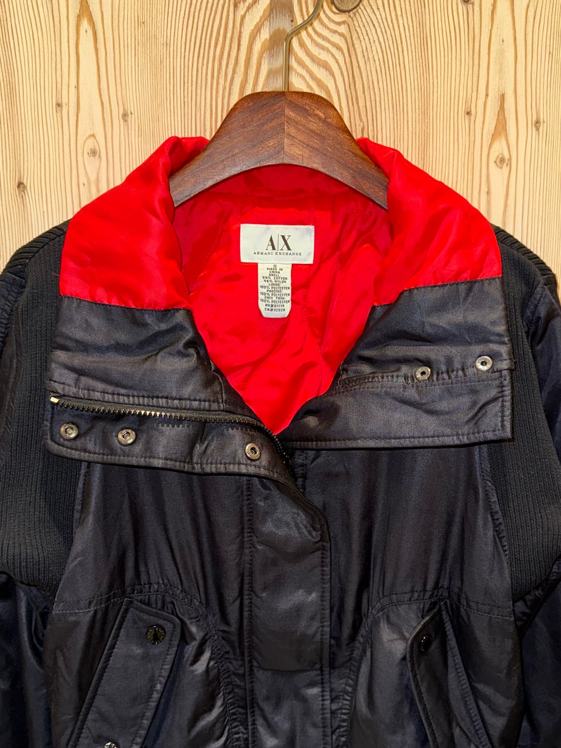 아르마니 익스체인지 셔링 블루종 자켓 상품이미지3