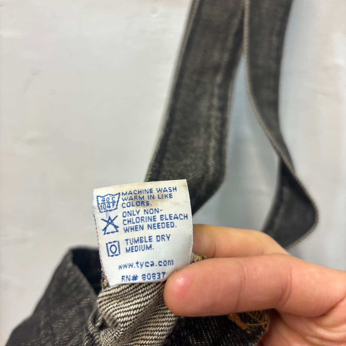 VTG 헌팅 월드 데님 흑청 토트백 OS 상품이미지9