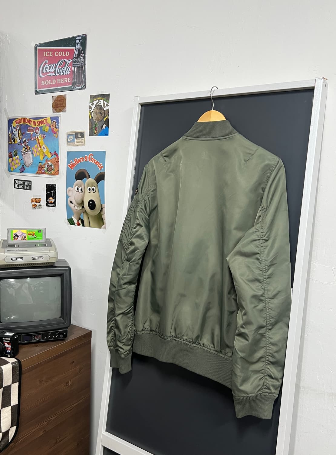 Evisu 에비수 올리브 카키 ma-1 항공자켓 상품이미지7