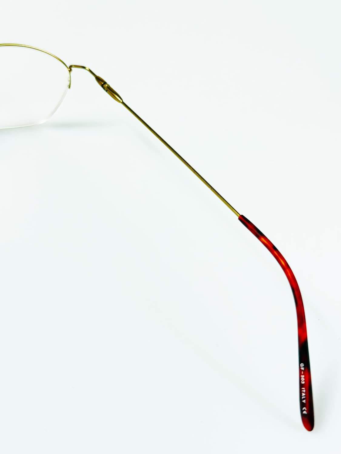 90s GIANNI FERRARA 오벌 반무테 빈티지 안경 상품이미지6