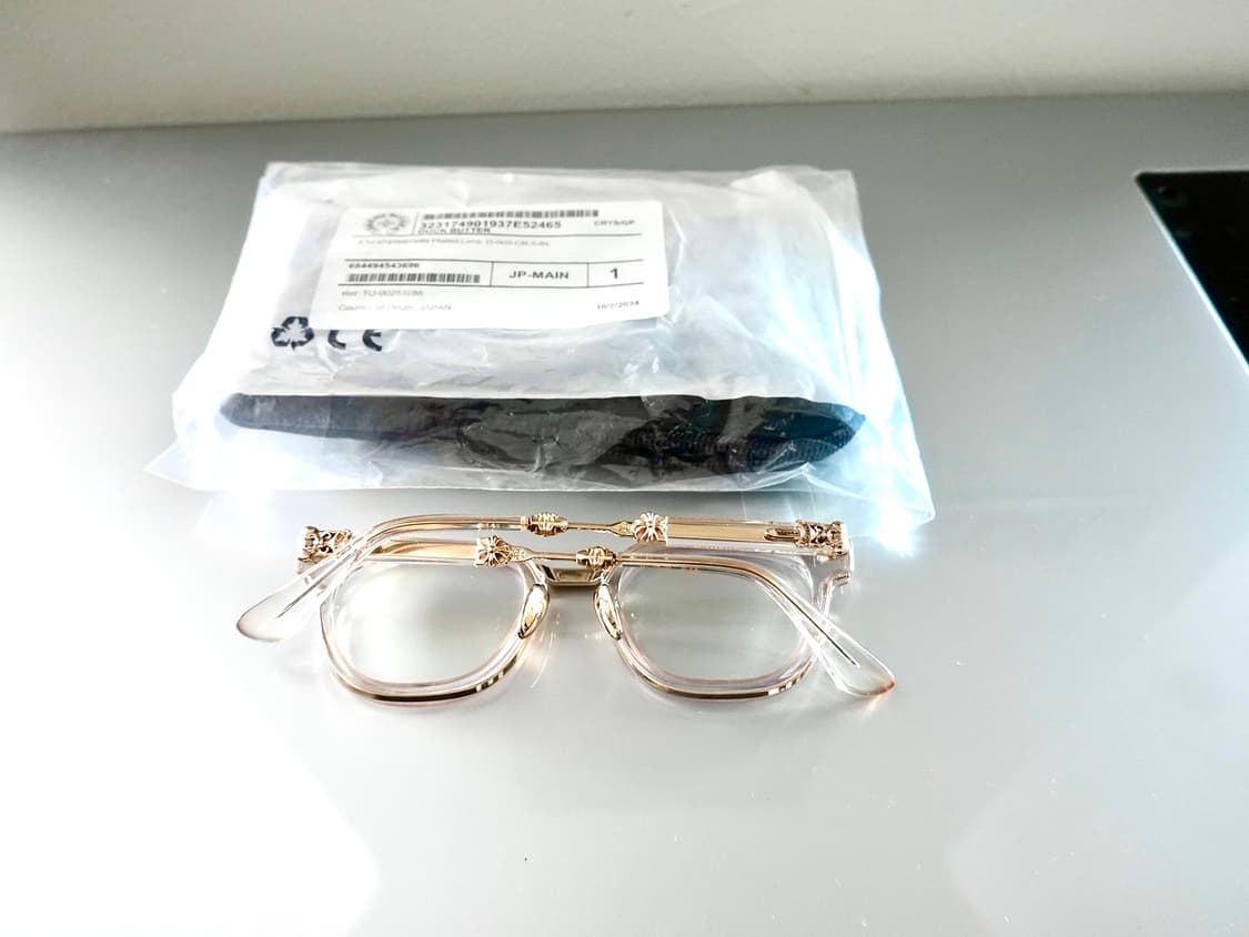 크롬하츠 덕버터 크리스탈/골드 안경 상품이미지2