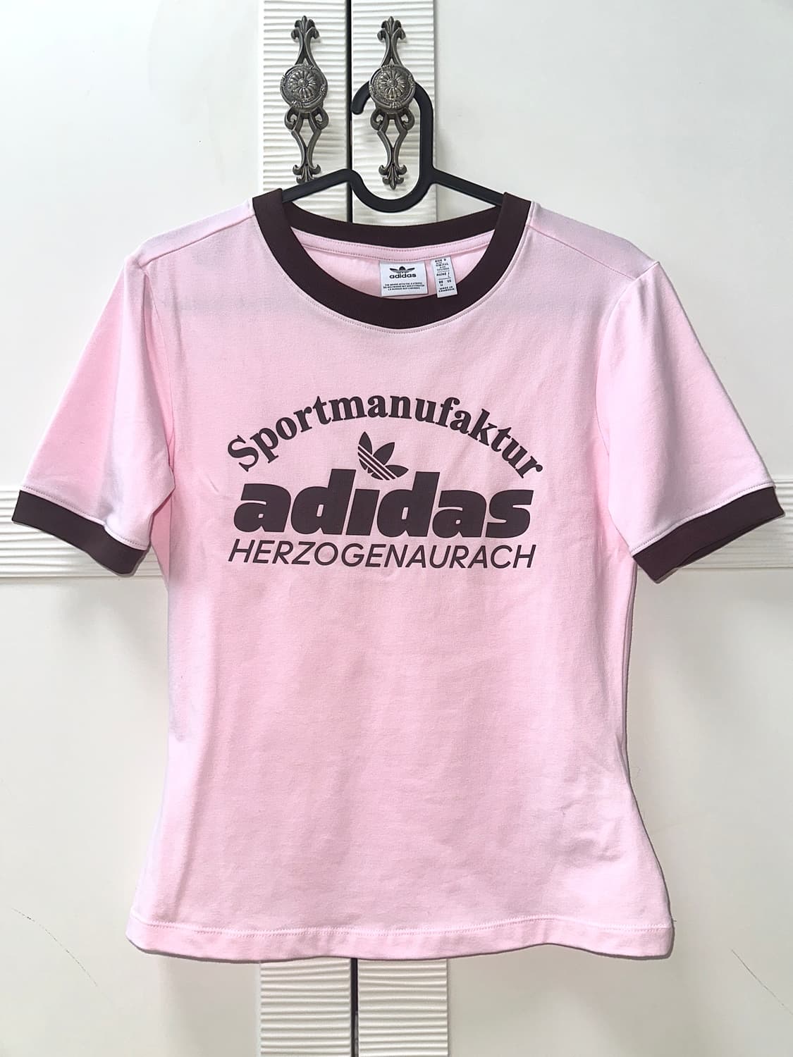 아디다스 레트로 그래픽 티 핑크 M사이즈 IR6087 상품이미지1