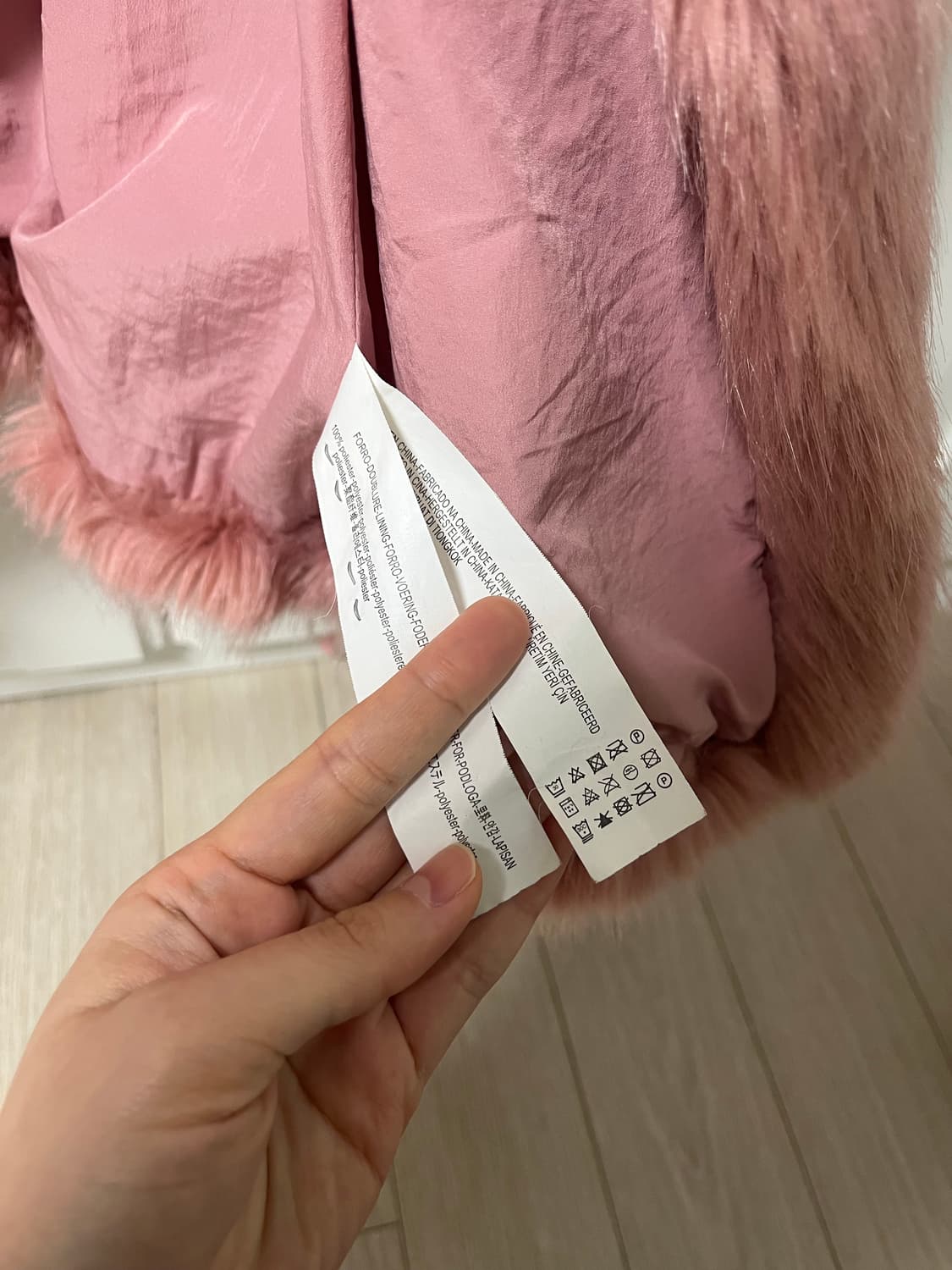 버쉬카 핑크 퍼 재킷 상품이미지8