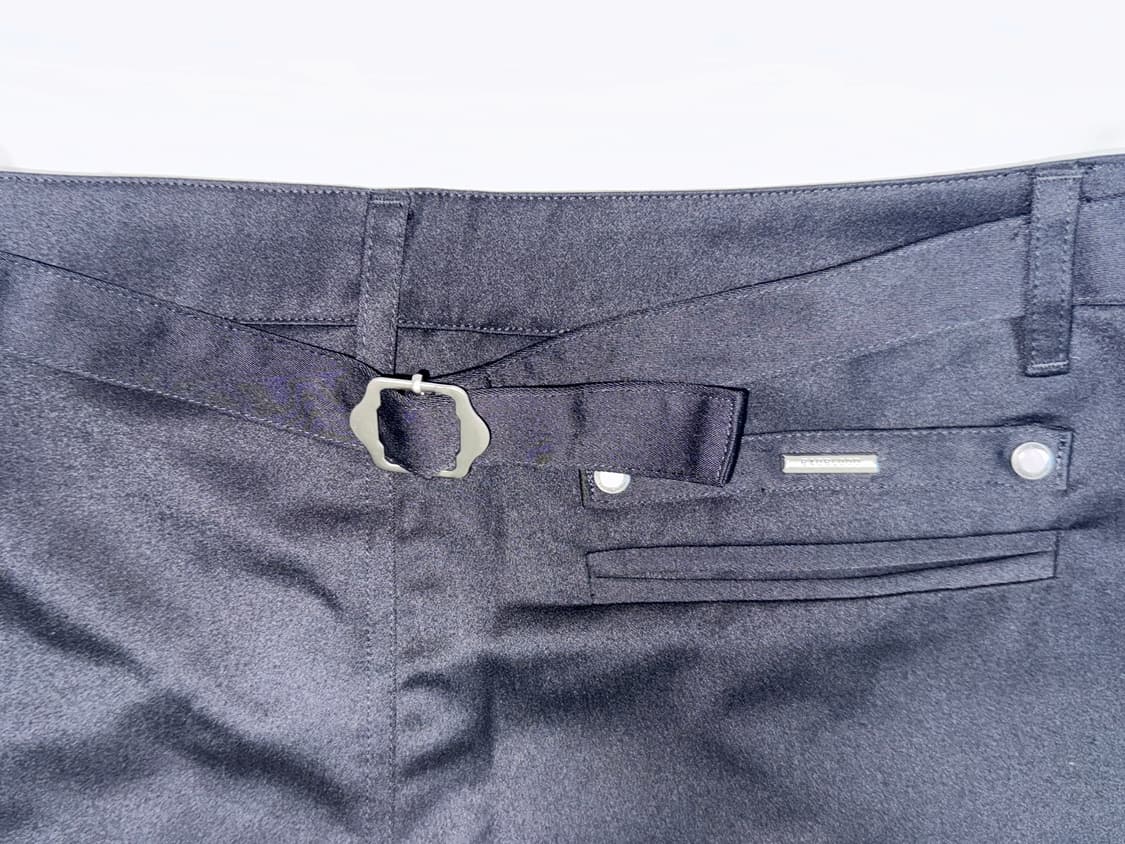 배드블러드 badblood 프로토 개버딘 마이크로 쇼츠 블랙 상품이미지5