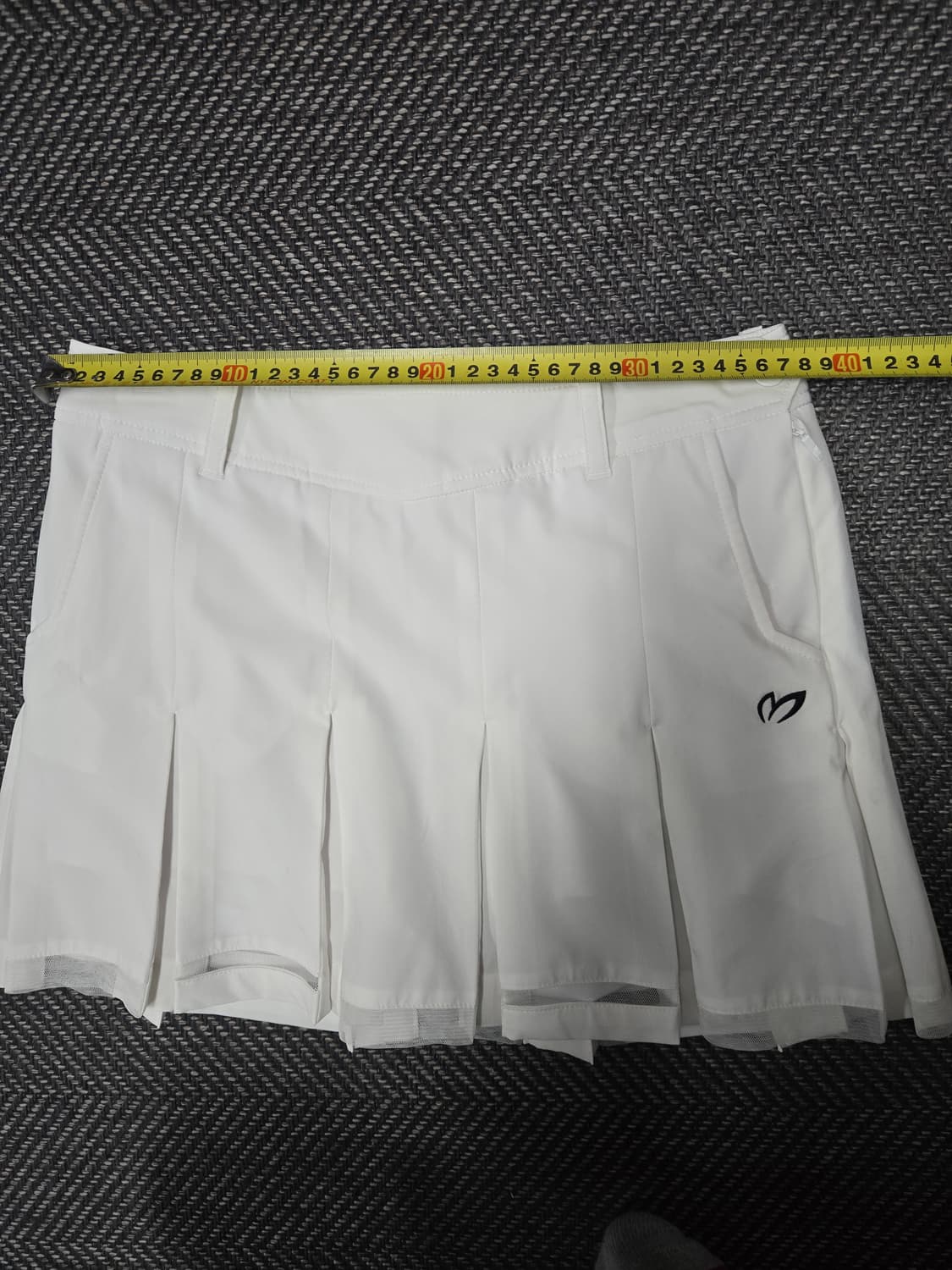 마스터바니에디션 화이트 플리츠 스커트 상품이미지7