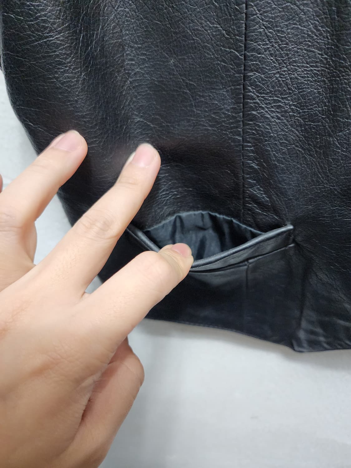 월드라인 리얼레더 소가죽 베스트  상품이미지3