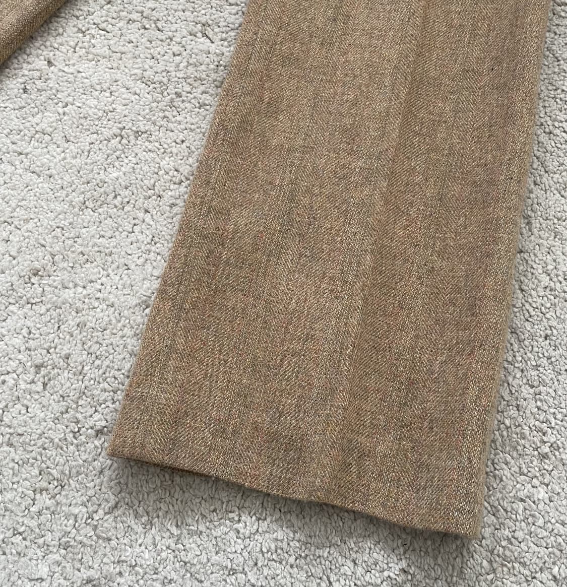 vintage low rise side button wool slacks 상품이미지3