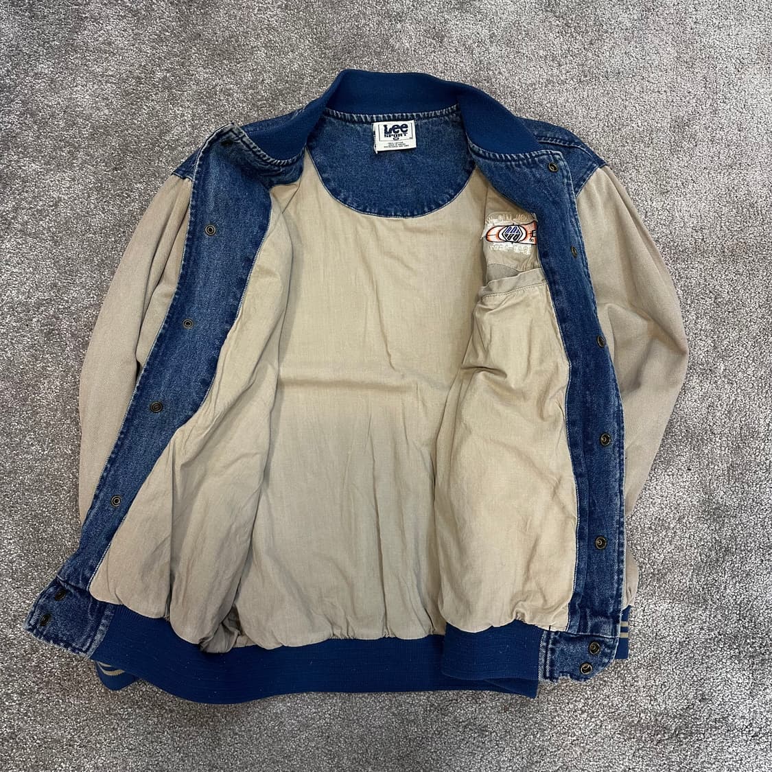 리 올드스쿨 데님 바시티 자켓L 상품이미지7