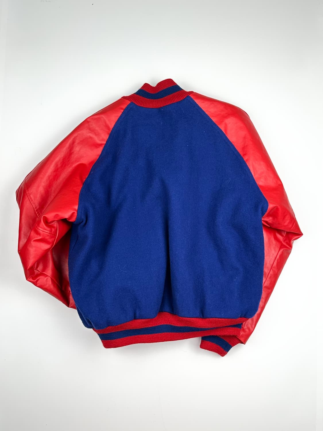 레드 블루 레더 바시티 자켓 상품이미지6