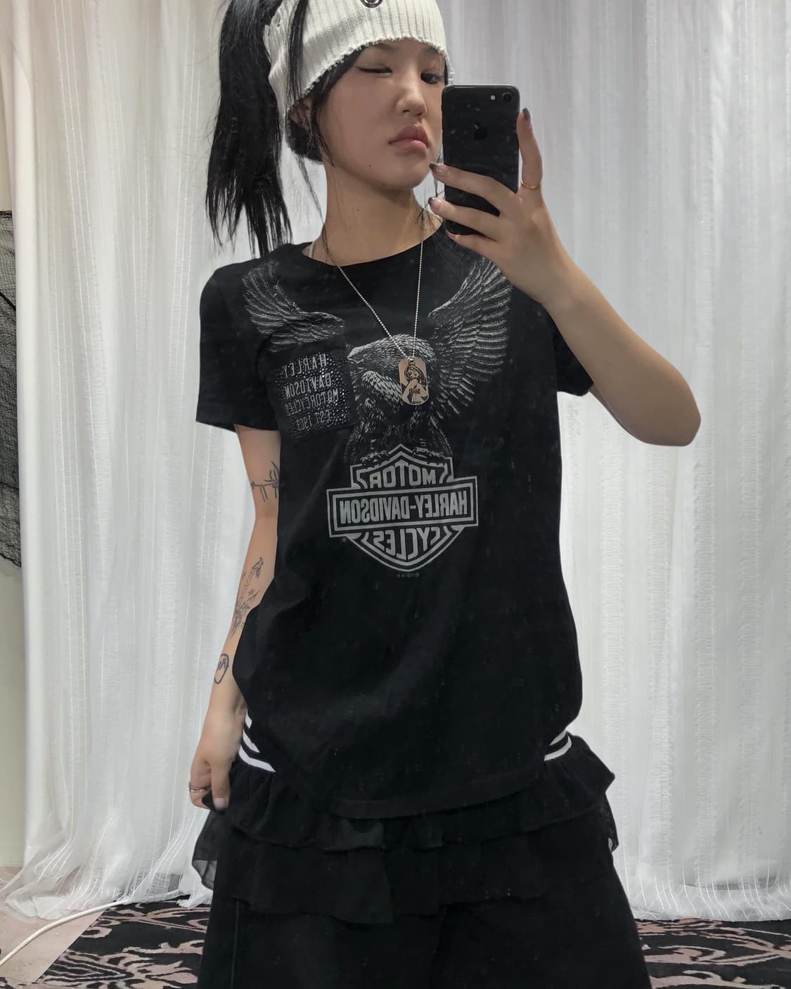 할리데이비슨 큐빅 포켓 블랙 와투케 세트 상품이미지3
