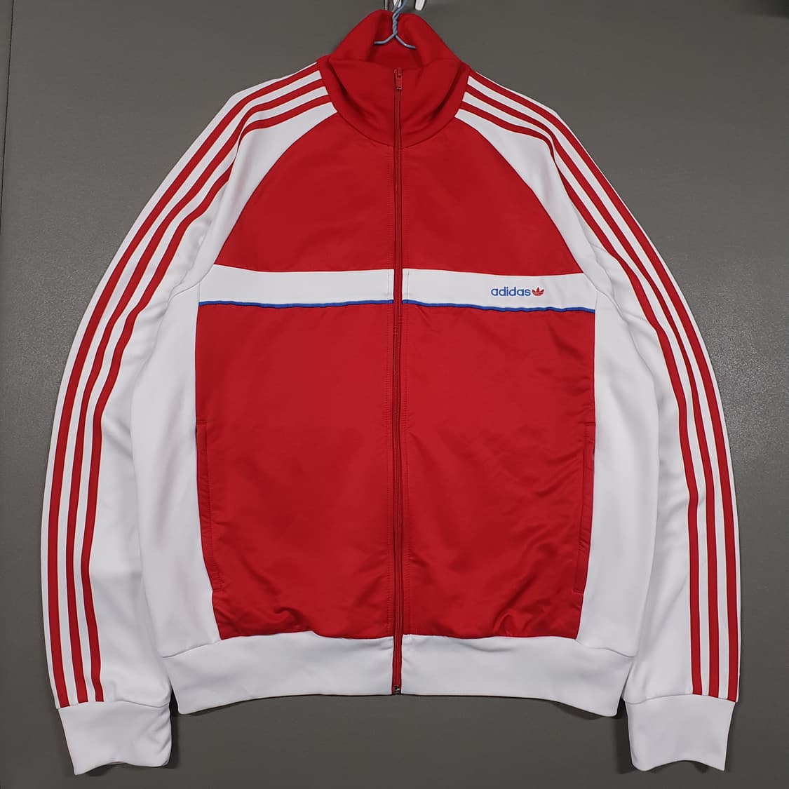 3XL (115) 아디다스 캄보디아 흰빨 베켄바우어 트랙탑 져지 자켓 상품이미지1